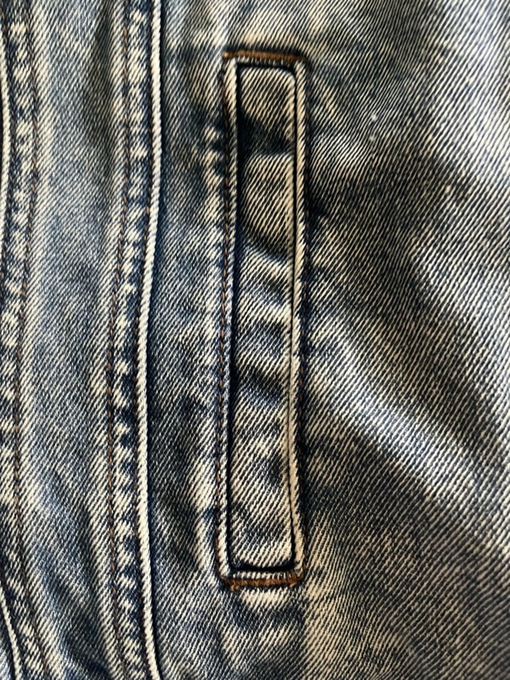 Avec Les Filles Denim Trucker Jacket Cottagecore quilted Patchwork Small - Picture 10 of 12